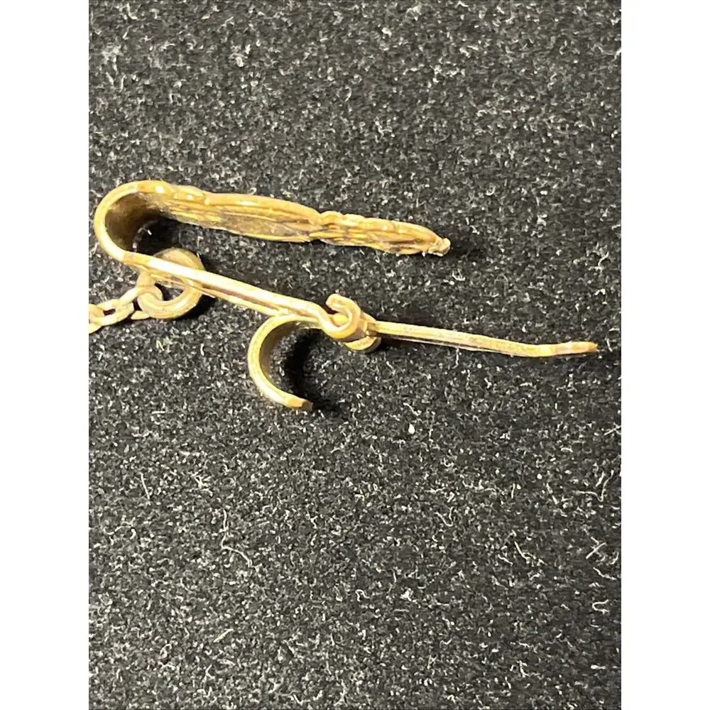 Edwardian Pocket Watch Chain ~ FLS&Co. Gold filled Or Plated 5''inches long